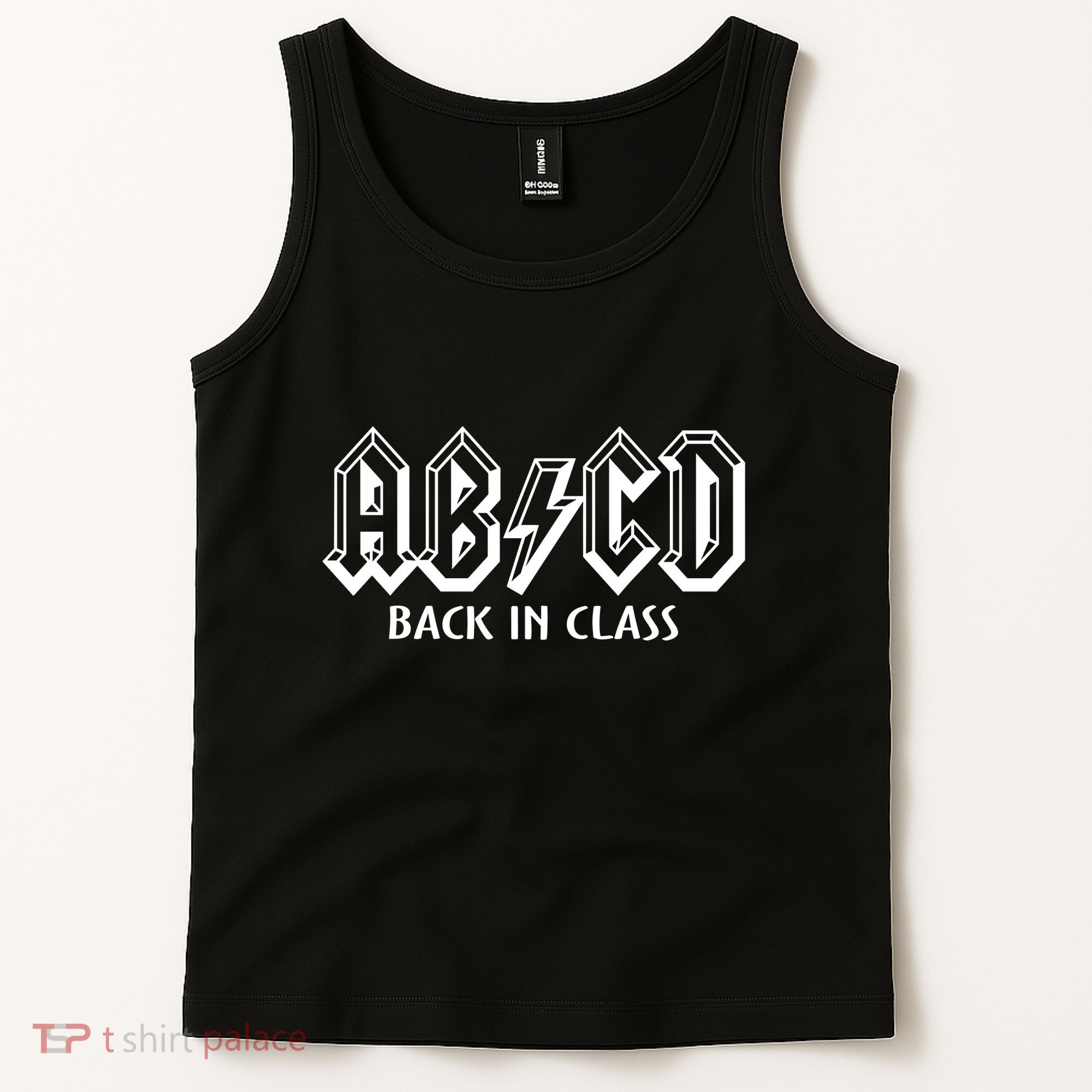 Teacher Abcd Rocks Back To School Back In Class Abcd Tank Top