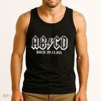 Teacher Abcd Rocks Back To School Back In Class Abcd Tank Top thumb 3