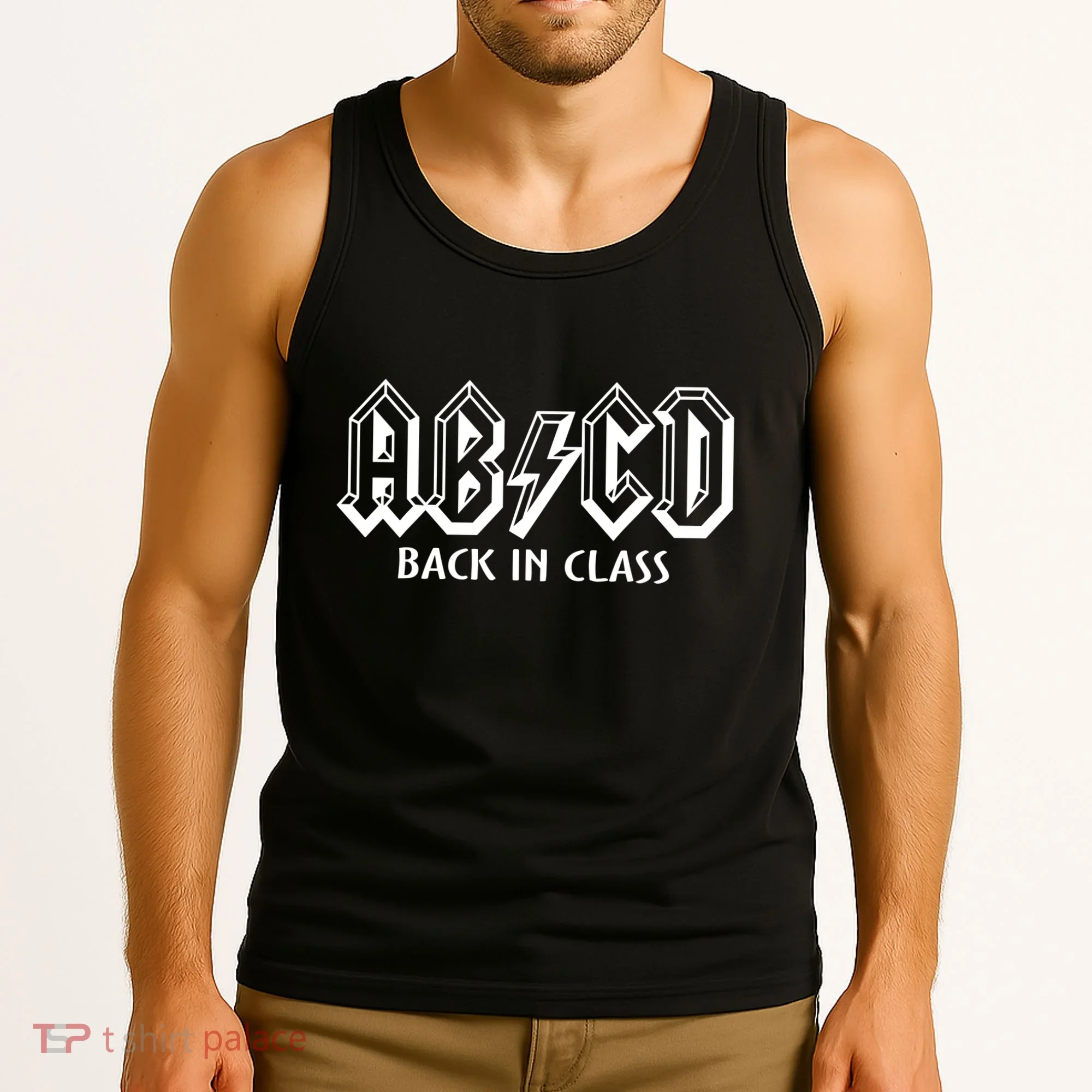 Teacher Abcd Rocks Back To School Back In Class Abcd Tank Top