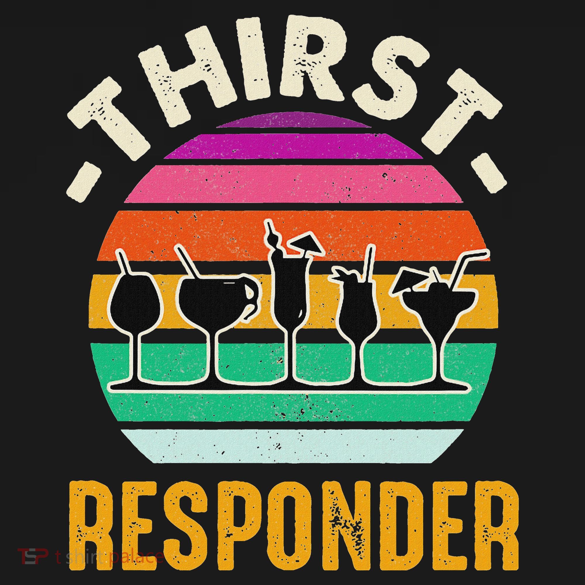 Thirst A Responder Funny Bartender Barman Barkeeper Barista Hoodie