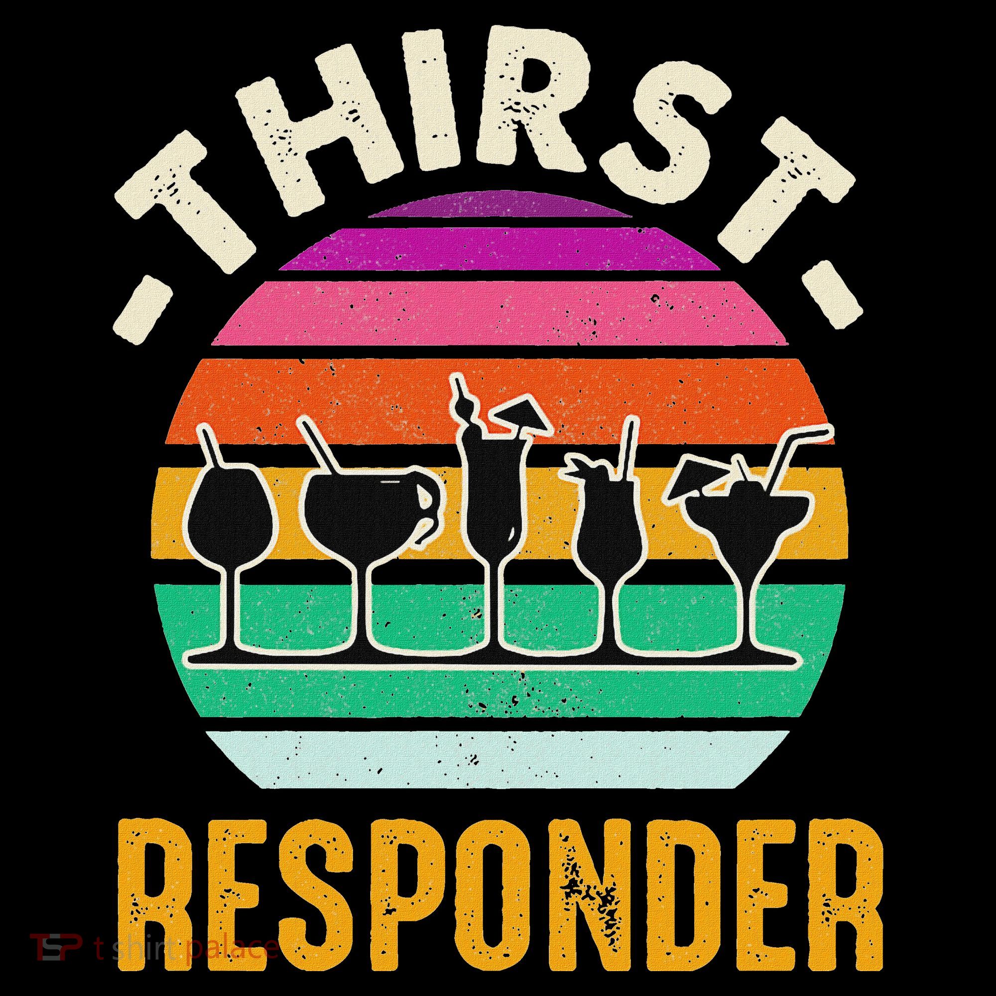 Thirst A Responder Funny Bartender Barman Barkeeper Barista Women's Hoodie