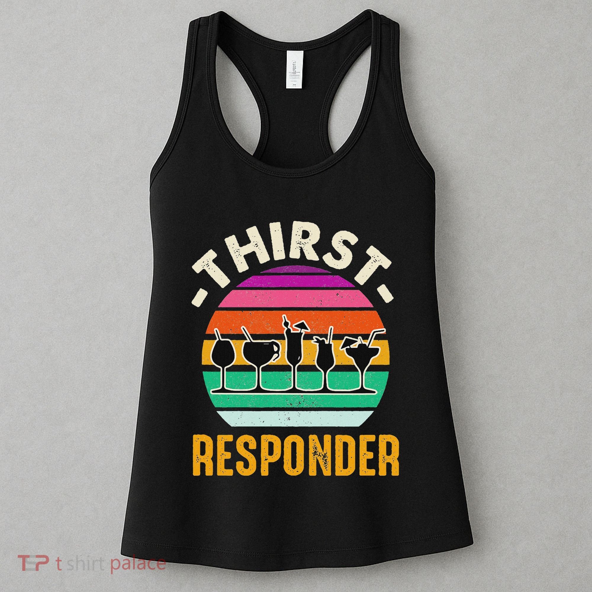 Thirst A Responder Funny Bartender Barman Barkeeper Barista Women's Tank Top