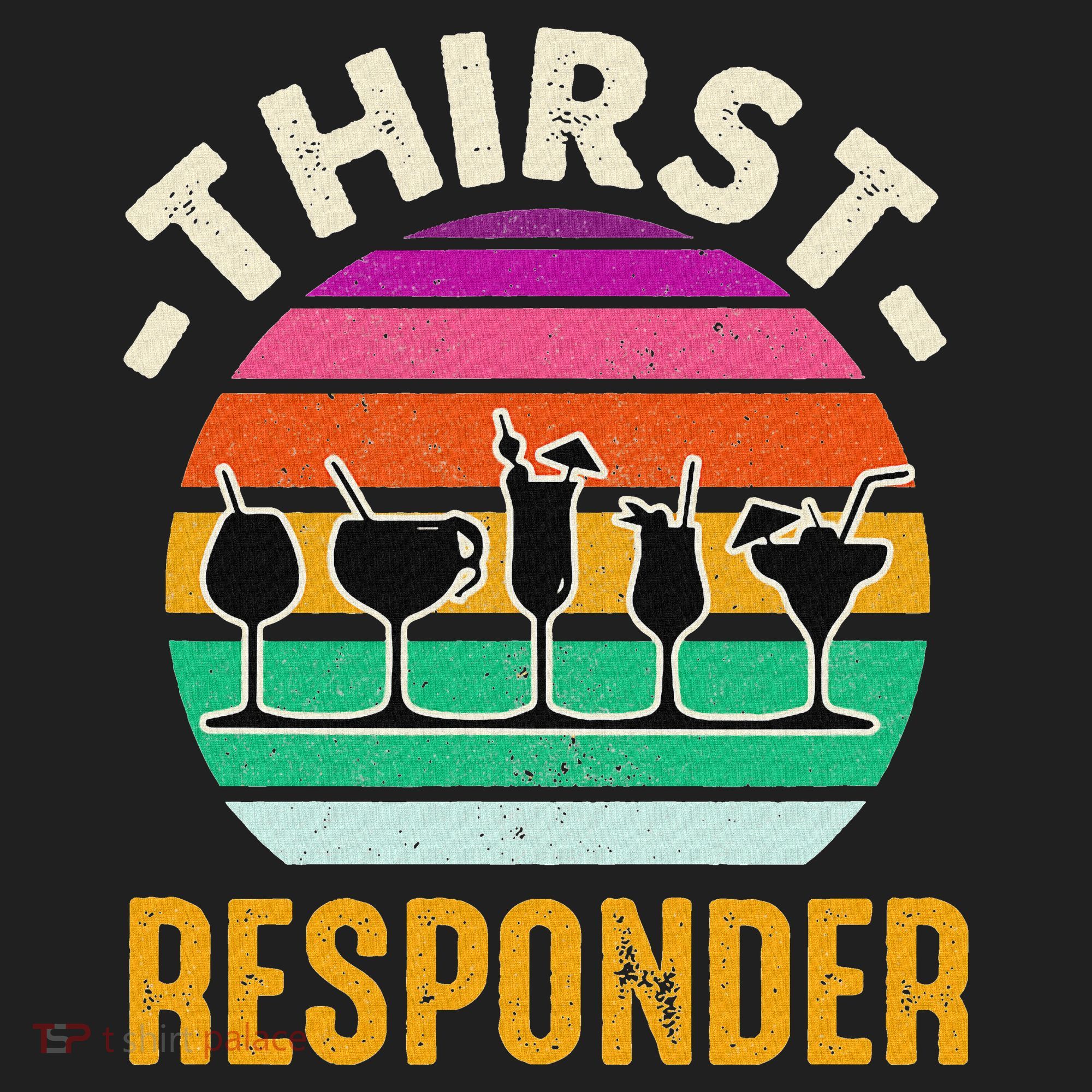 Thirst A Responder Funny Bartender Barman Barkeeper Barista Hat