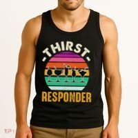 Thirst A Responder Funny Bartender Barman Barkeeper Barista Tank Top thumb 3
