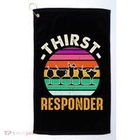 Thirst A Responder Funny Bartender Barman Barkeeper Barista Golf Towel thumb 0