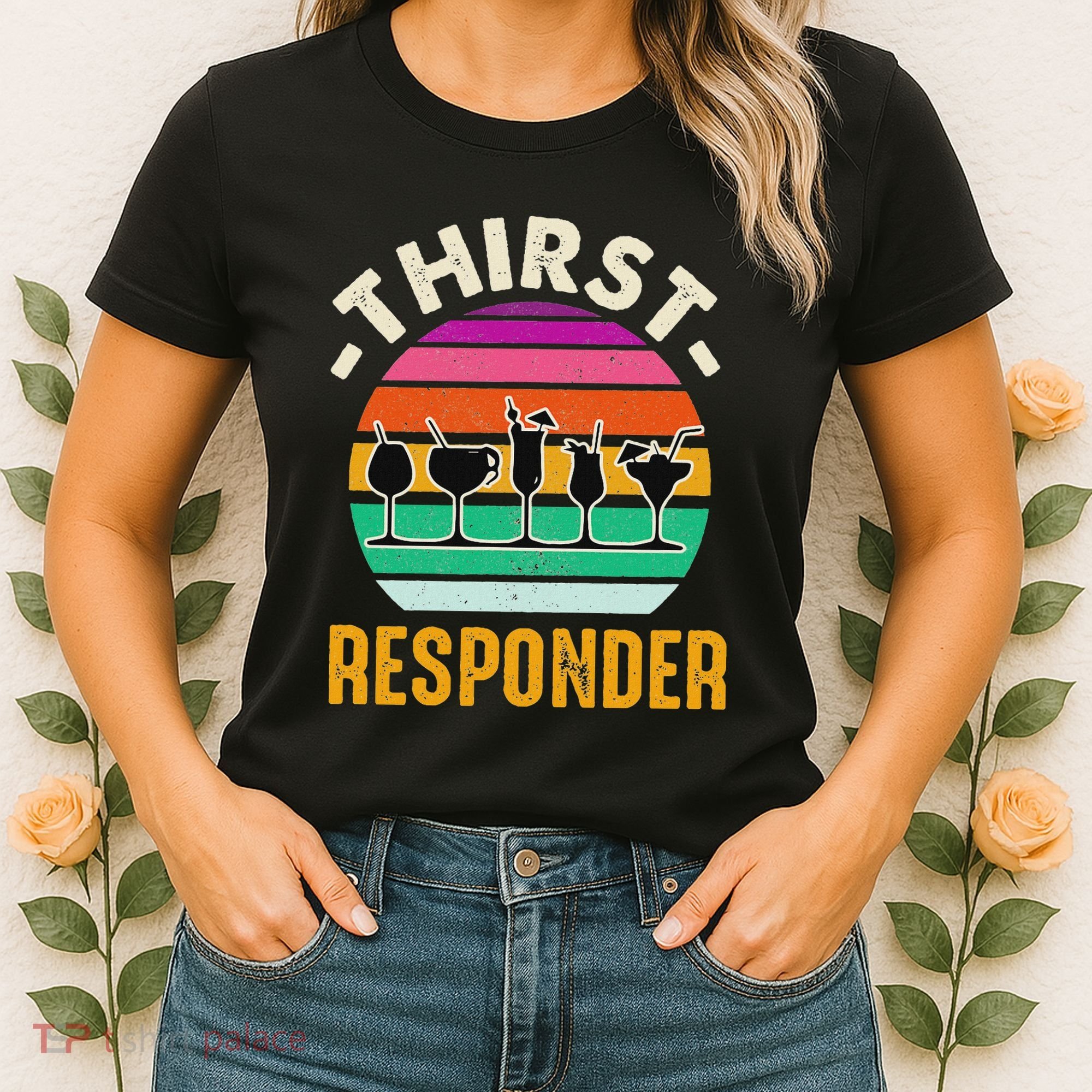 Thirst A Responder Funny Bartender Barman Barkeeper Barista Women's T-Shirt