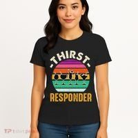 Thirst A Responder Funny Bartender Barman Barkeeper Barista Women's T-Shirt thumb 4