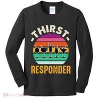 Thirst A Responder Funny Bartender Barman Barkeeper Barista Kids Long Sleeve Shirt thumb 0