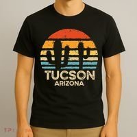 Tucson Arizona Retro Sunset T-Shirt thumb 3