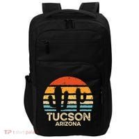 Tucson Arizona Retro Sunset Impact Tech Backpack thumb 0