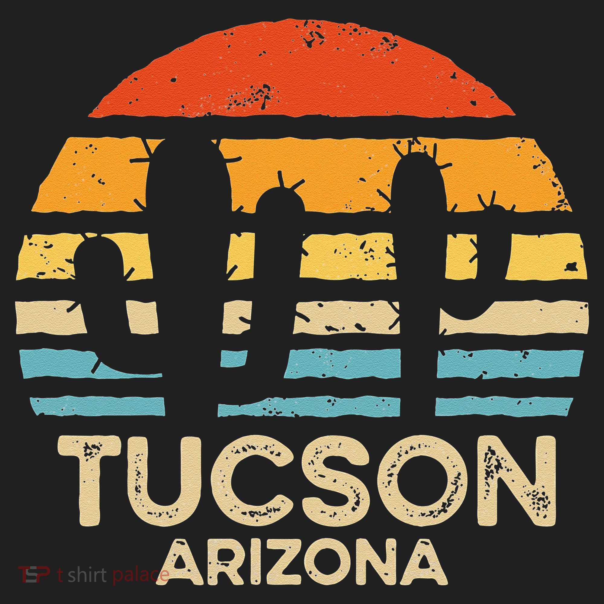 Tucson Arizona Retro Sunset Beanie