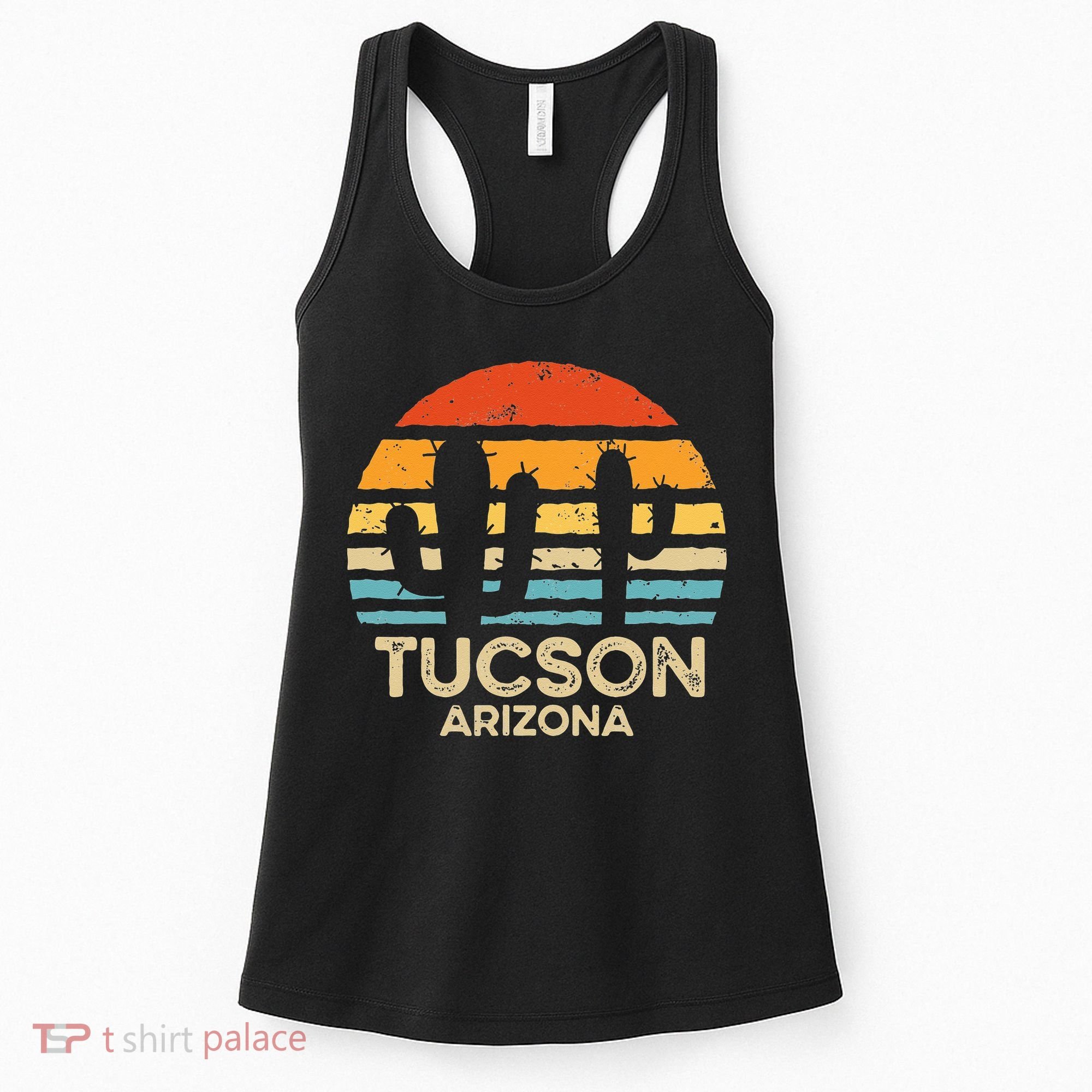 Tucson Arizona Retro Sunset Women's Tank Top