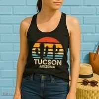 Tucson Arizona Retro Sunset Women's Tank Top thumb 2