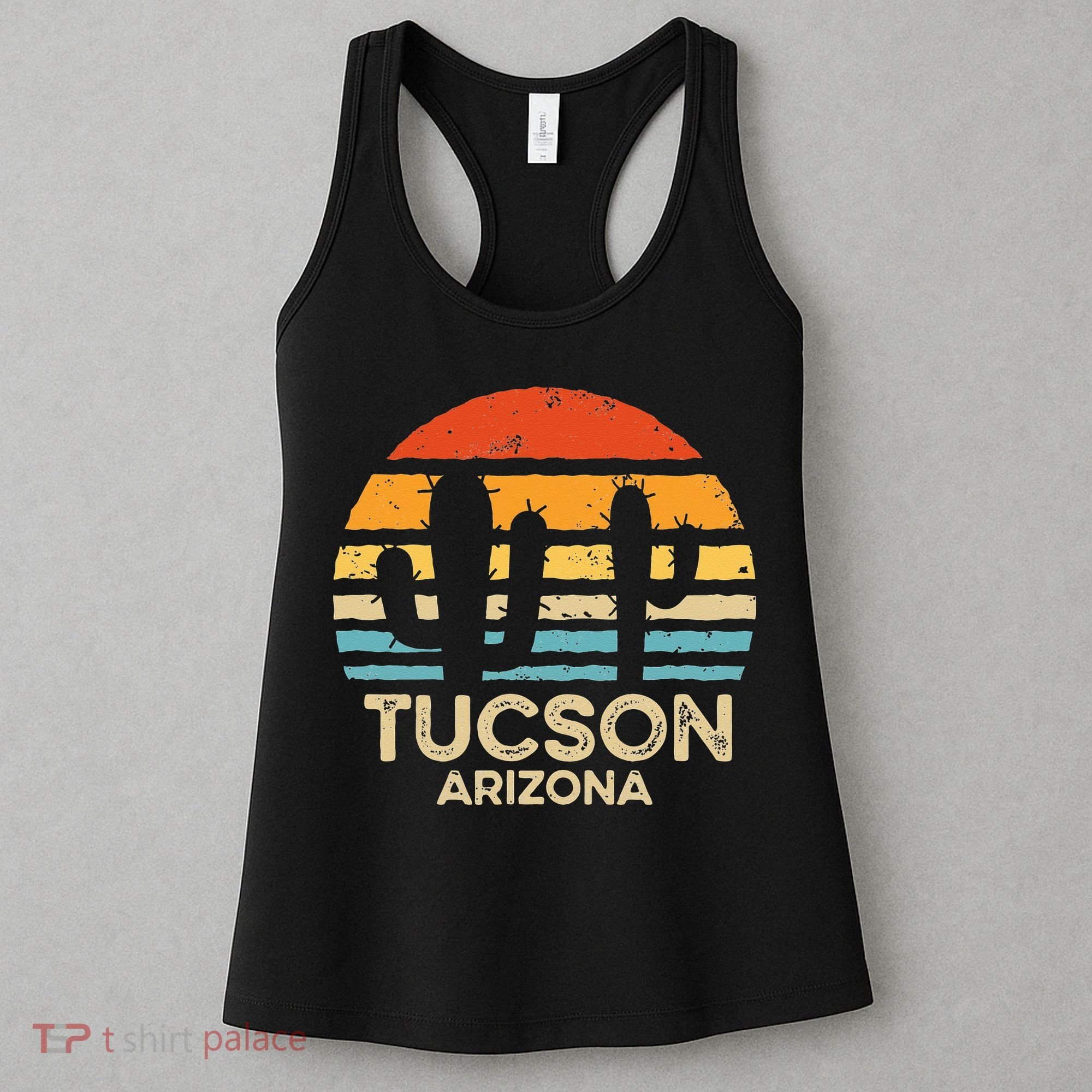 Tucson Arizona Retro Sunset Women's Tank Top