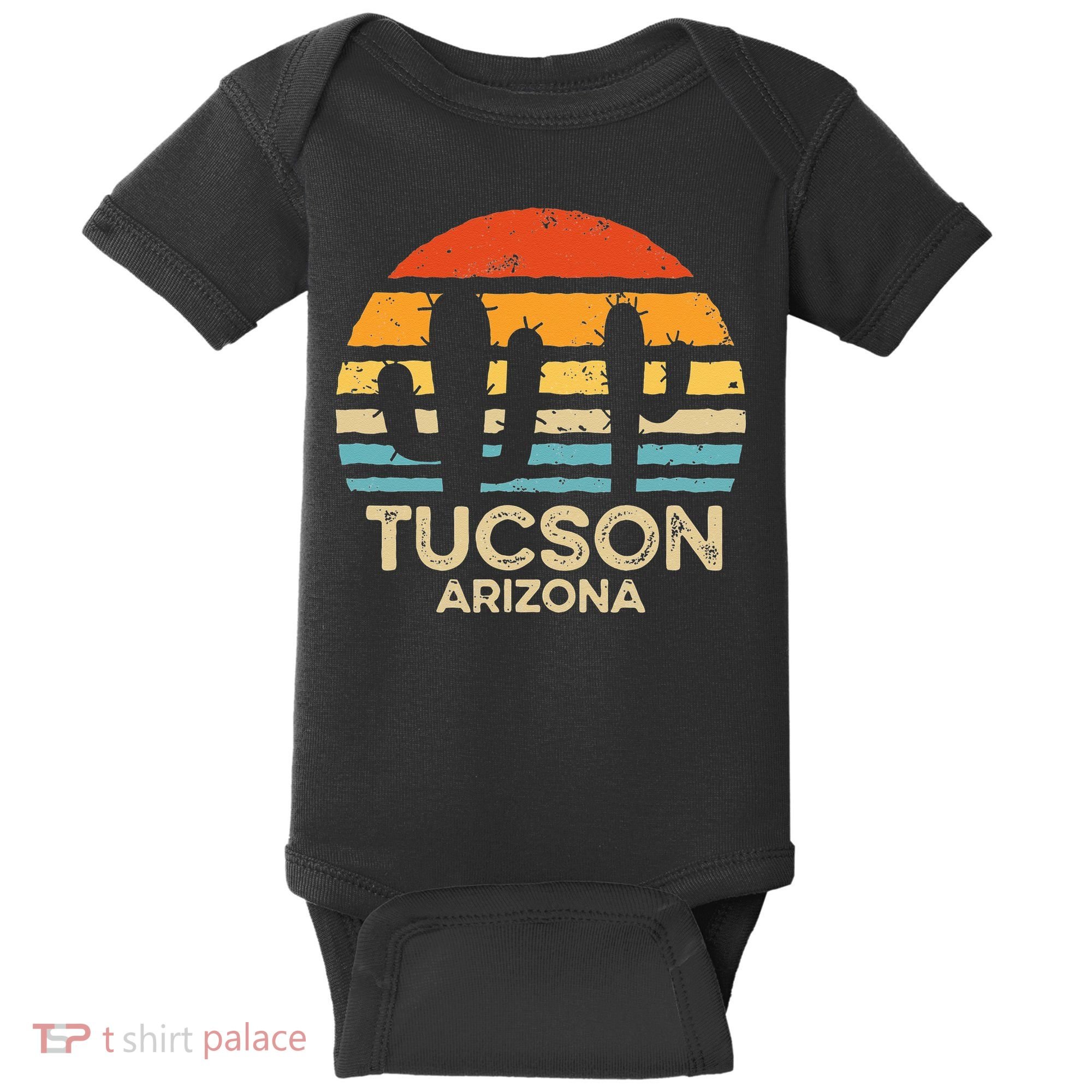 Tucson Arizona Retro Sunset Baby Bodysuit