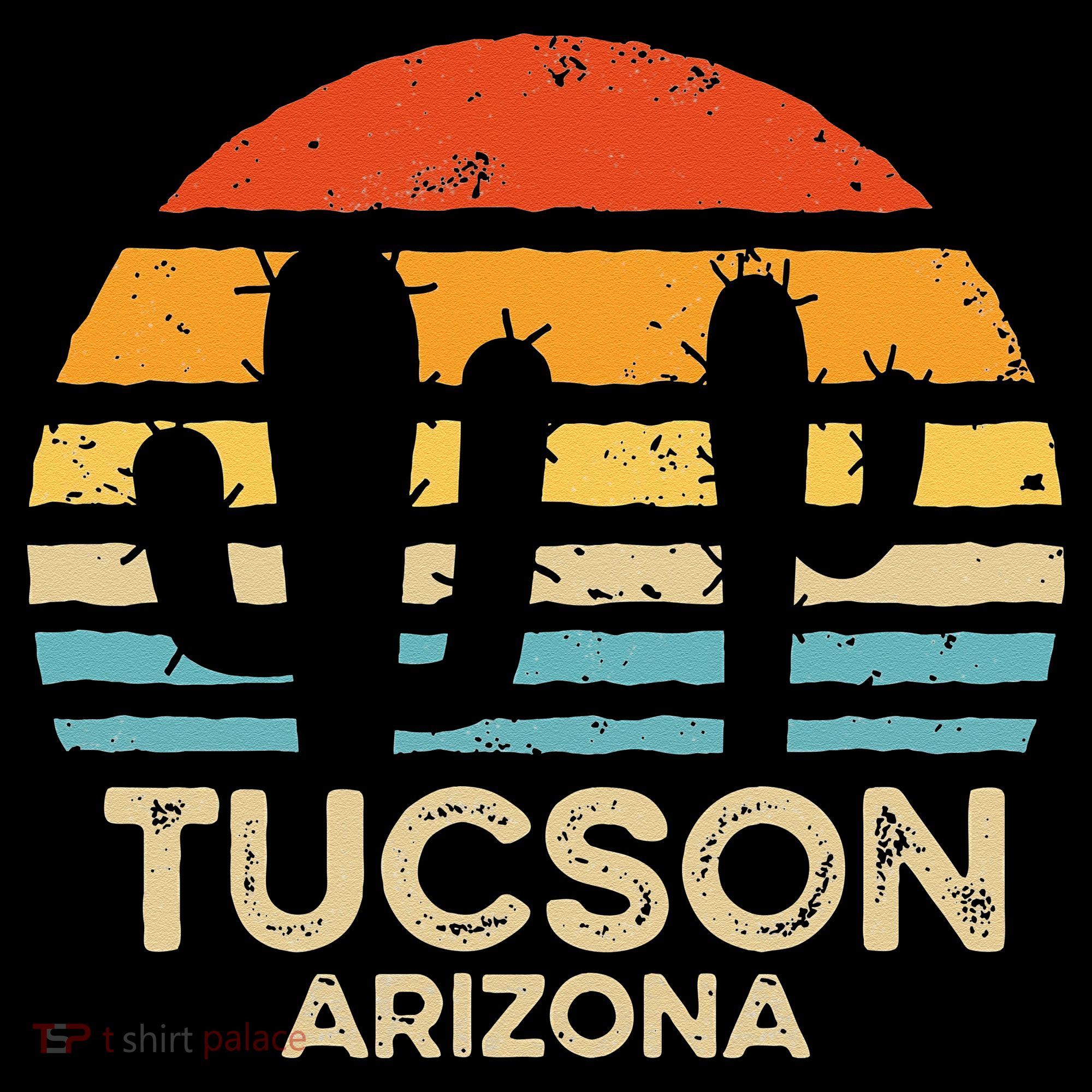 Tucson Arizona Retro Sunset Baby Bodysuit