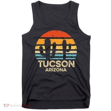 Tucson Arizona Retro Sunset Tank Top