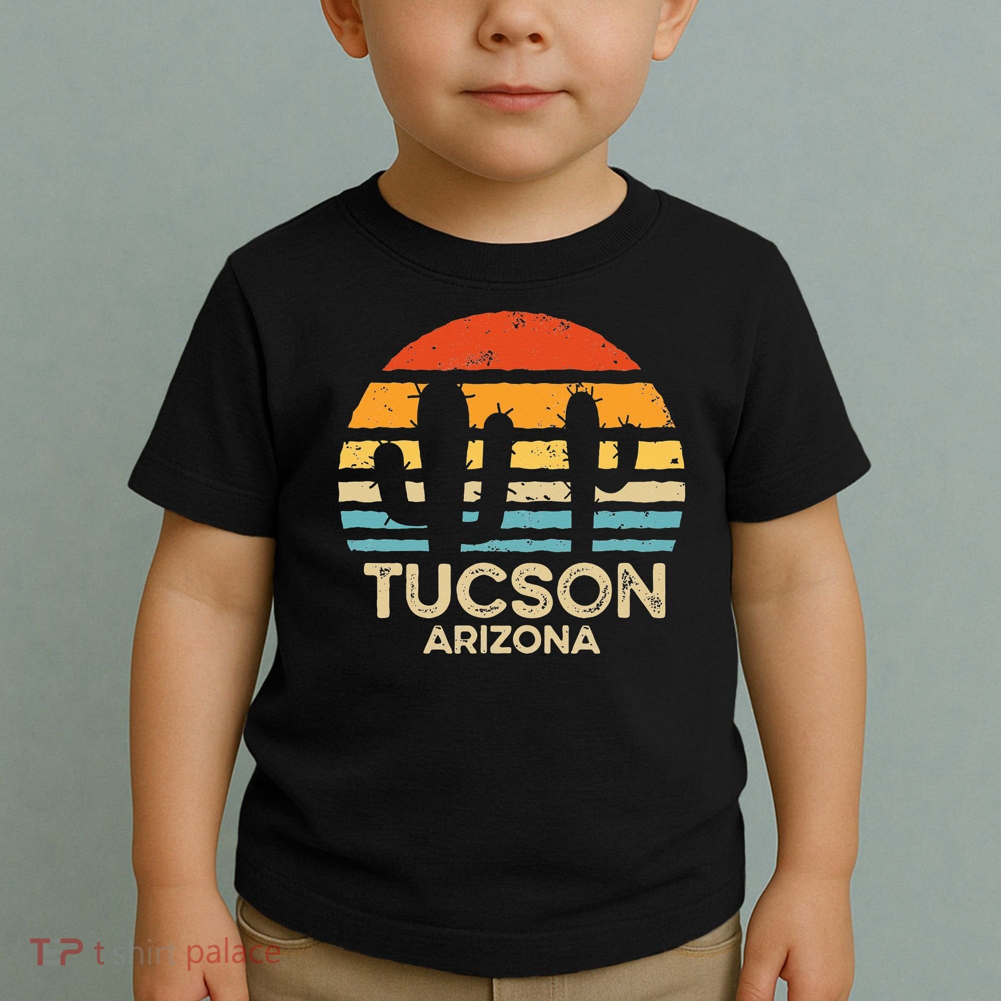 Tucson Arizona Retro Sunset Toddler T-Shirt