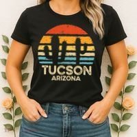 Tucson Arizona Retro Sunset Women's T-Shirt thumb 2