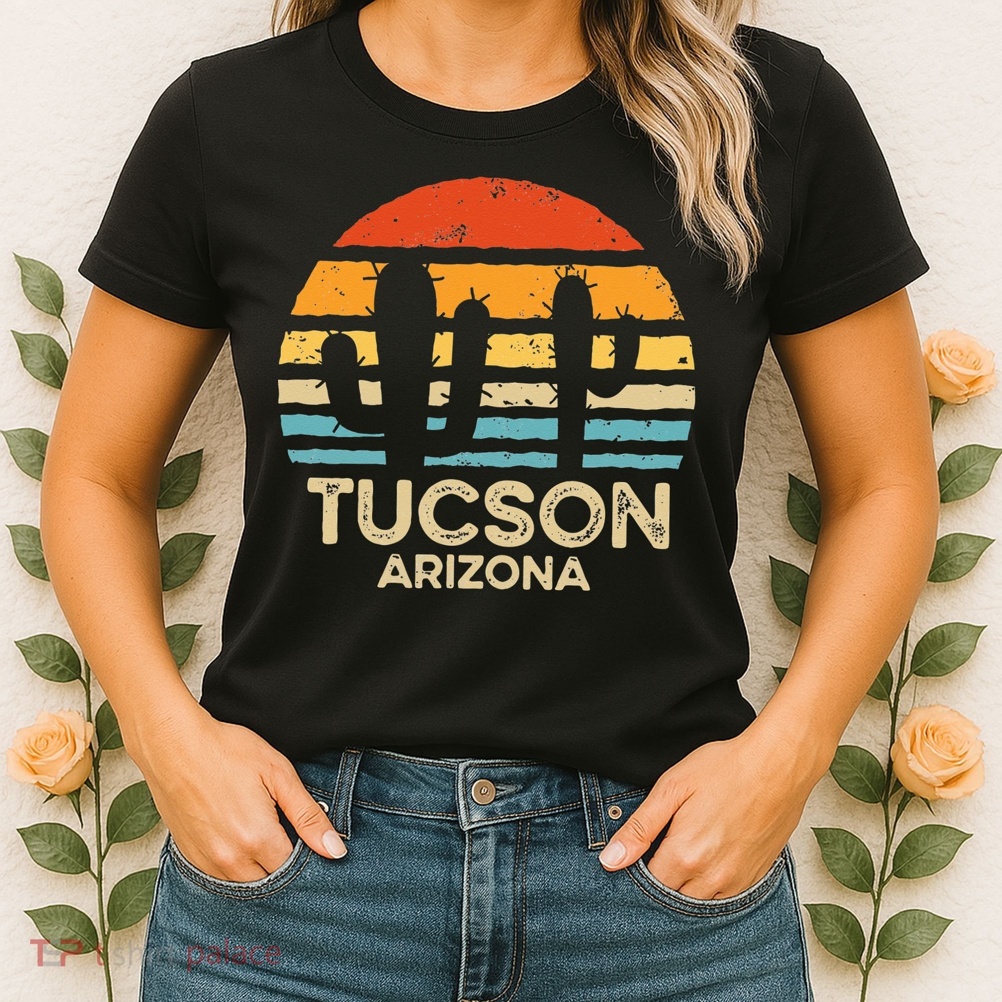 Tucson Arizona Retro Sunset Women's T-Shirt