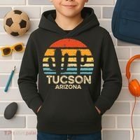 Tucson Arizona Retro Sunset Kids Hoodie thumb 2