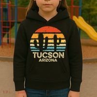 Tucson Arizona Retro Sunset Kids Hoodie thumb 3