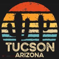 Tucson Arizona Retro Sunset Kids Long Sleeve Shirt thumb 2