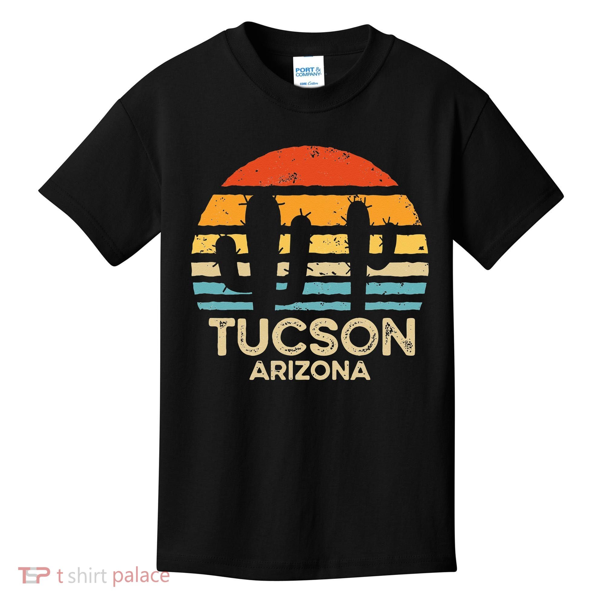Tucson Arizona Retro Sunset Kids T-Shirt