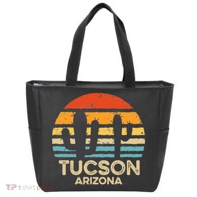 Tucson Arizona Retro Sunset Tote Bag