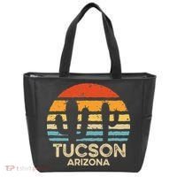 Tucson Arizona Retro Sunset Tote Bag thumb 0