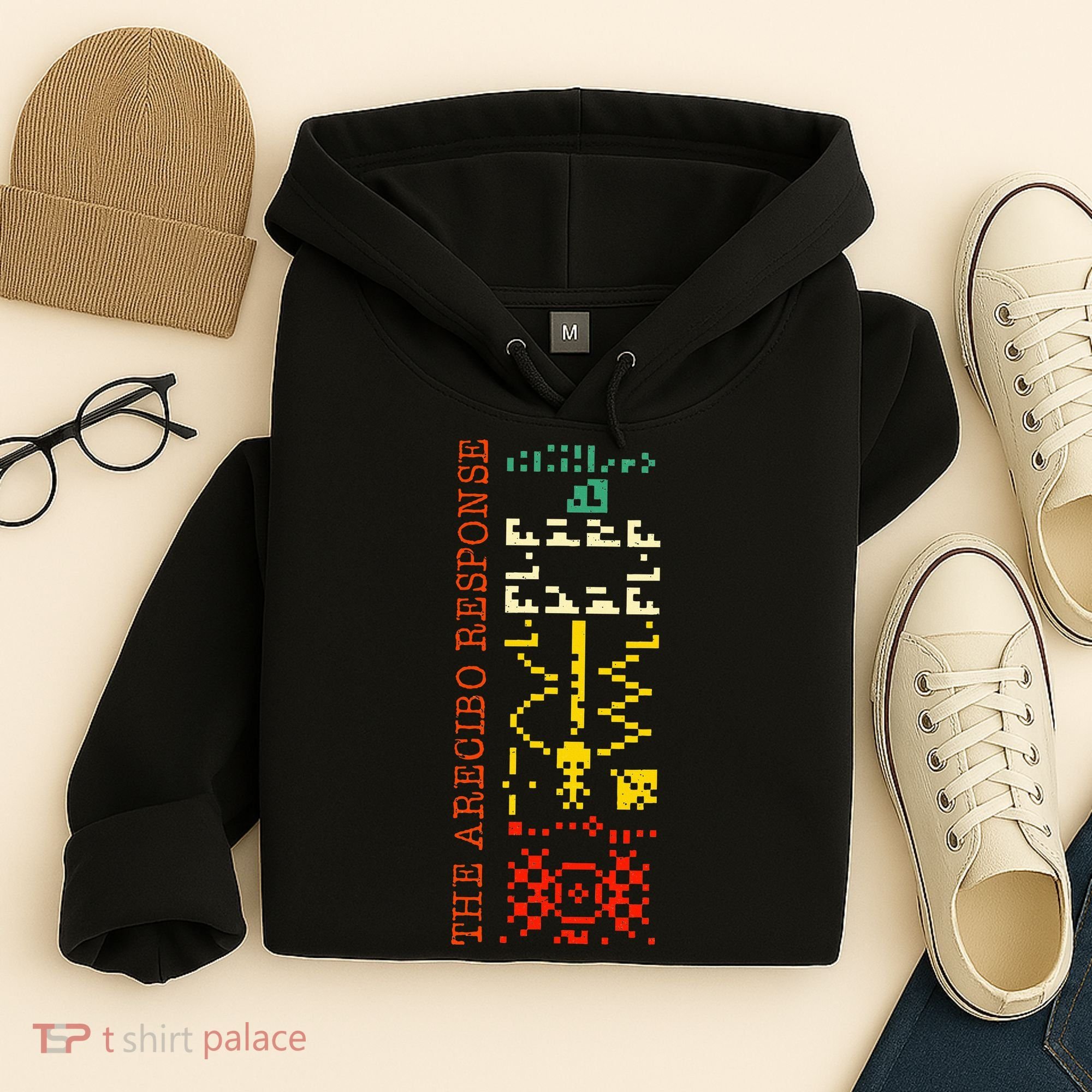 The Arecibo Response Chilbolton Crop Circle Alien Reply Hoodie