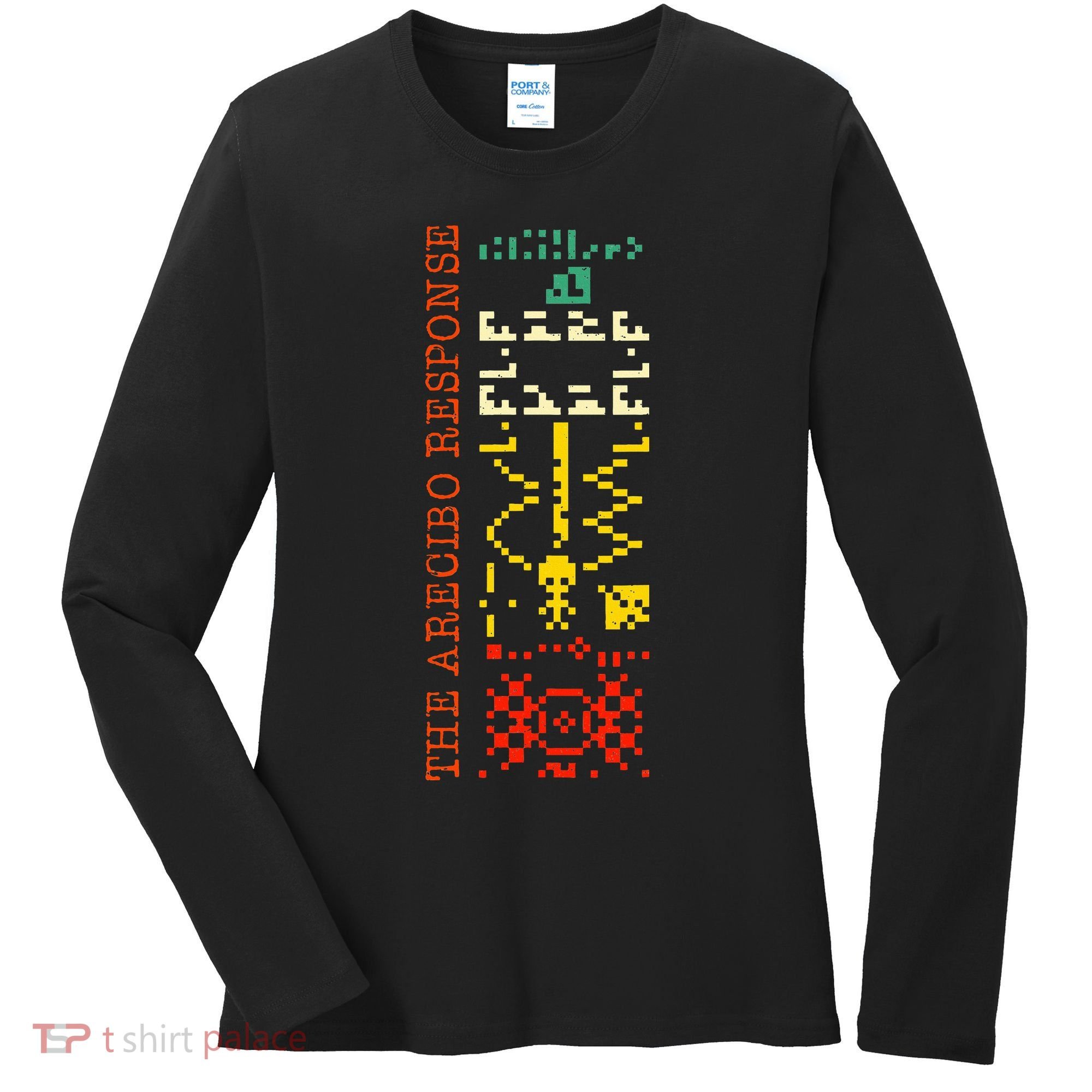 The Arecibo Response Chilbolton Crop Circle Alien Reply Women's Long Sleeve Shirt