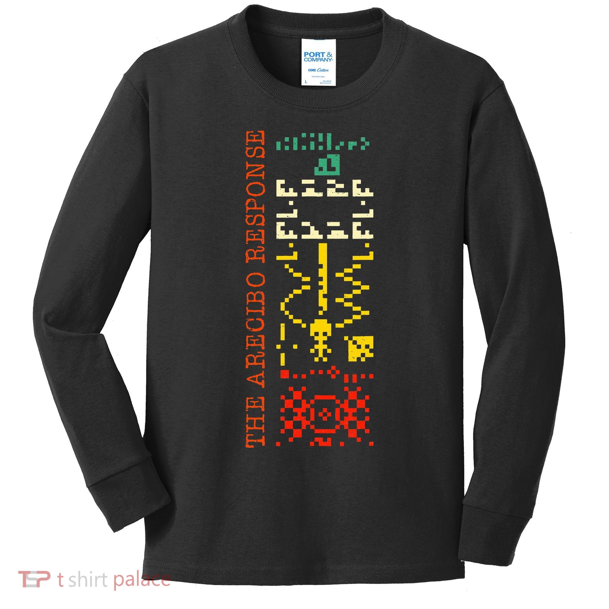 The Arecibo Response Chilbolton Crop Circle Alien Reply Kids Long Sleeve Shirt