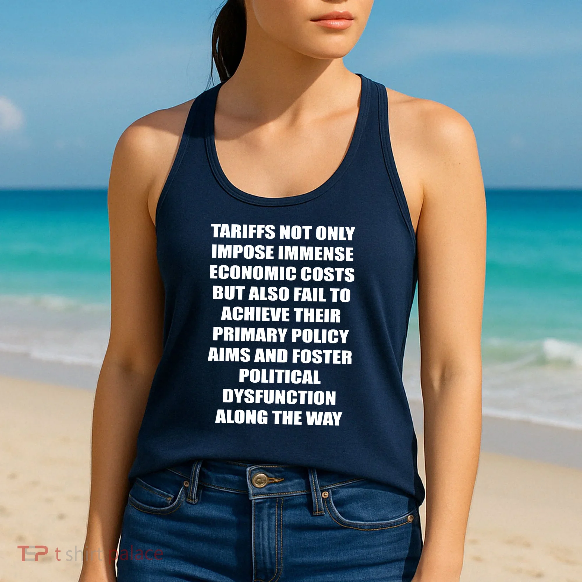 Tariffs Foster Political Dysfunction Women's Tank Top