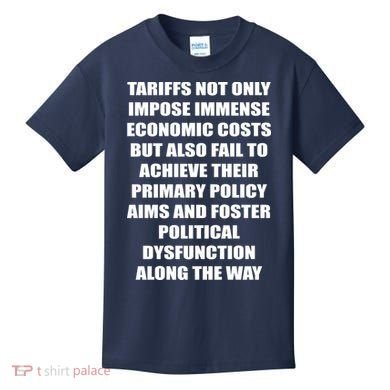 Tariffs Foster Political Dysfunction Kids T-Shirt