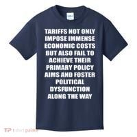 Tariffs Foster Political Dysfunction Kids T-Shirt thumb 0