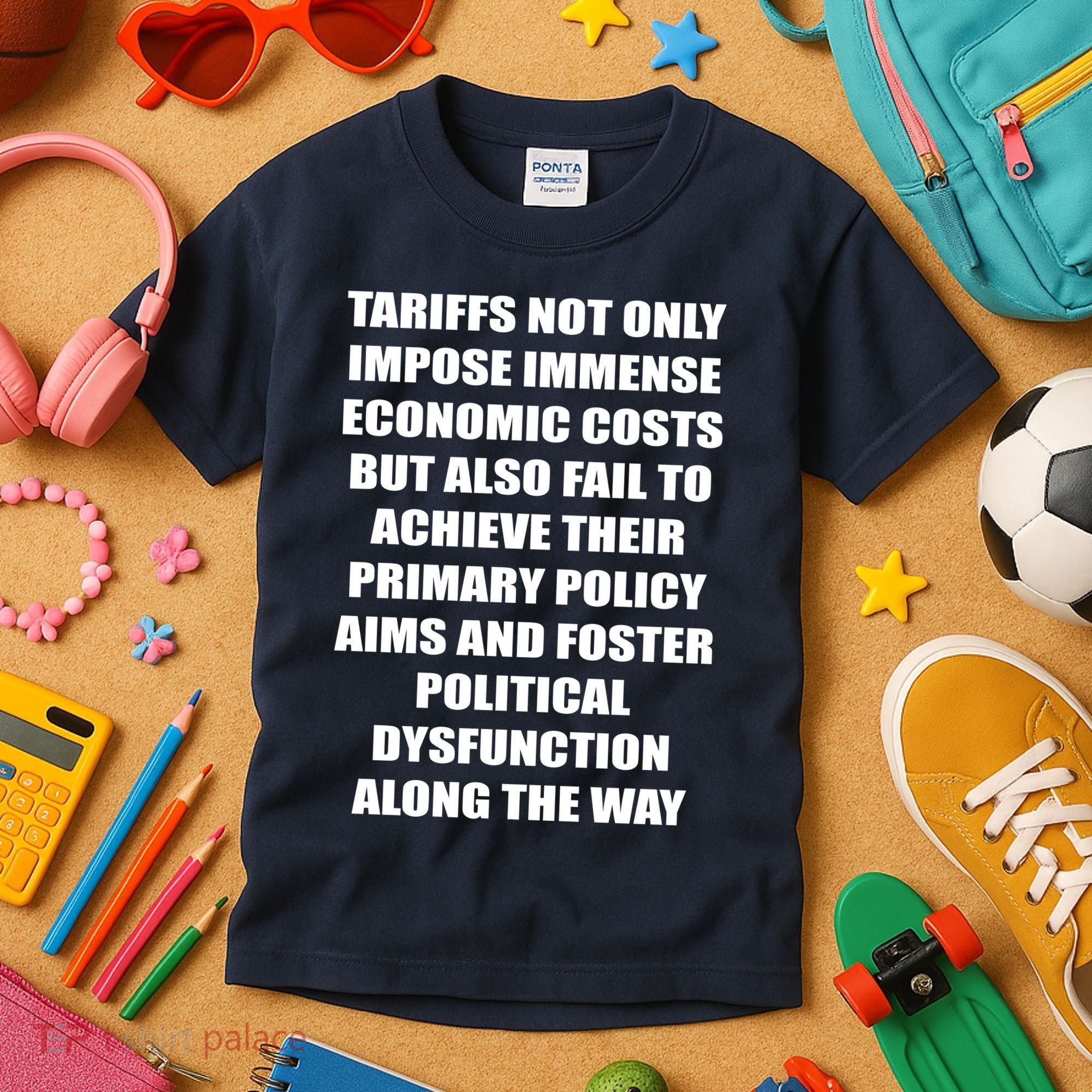 Tariffs Foster Political Dysfunction Kids T-Shirt