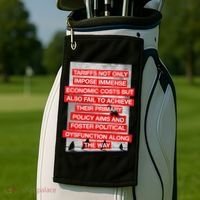 Tariffs Foster Political Dysfunction Trump  Golf Towel thumb 2