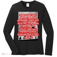 Tariffs Foster Political Dysfunction Trump  Women's Long Sleeve Shirt thumb 0