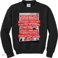 Tariffs Foster Political Dysfunction Trump  Kids Sweatshirt thumb 0