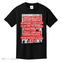 Tariffs Foster Political Dysfunction Trump  Kids T-Shirt thumb 0
