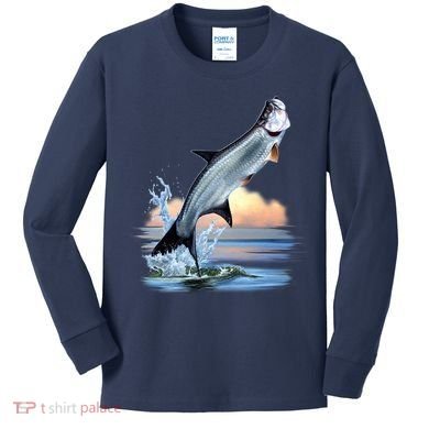 Tarpon Leap Kids Long Sleeve Shirt