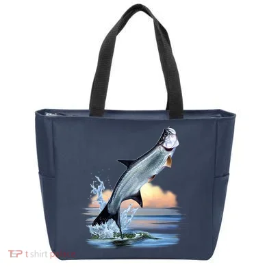 Tarpon Leap Tote Bag