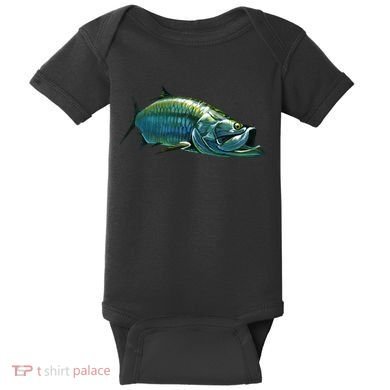 Tarpon Swimming Baby Bodysuit