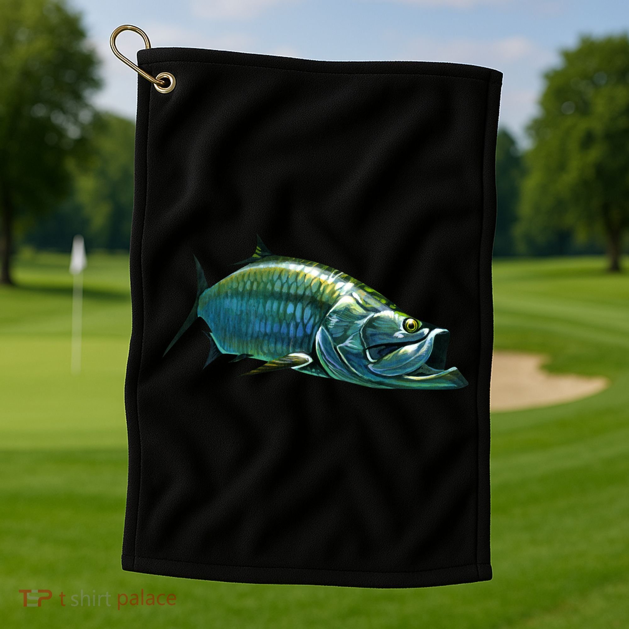 Tarpon Swimming Golf Towel