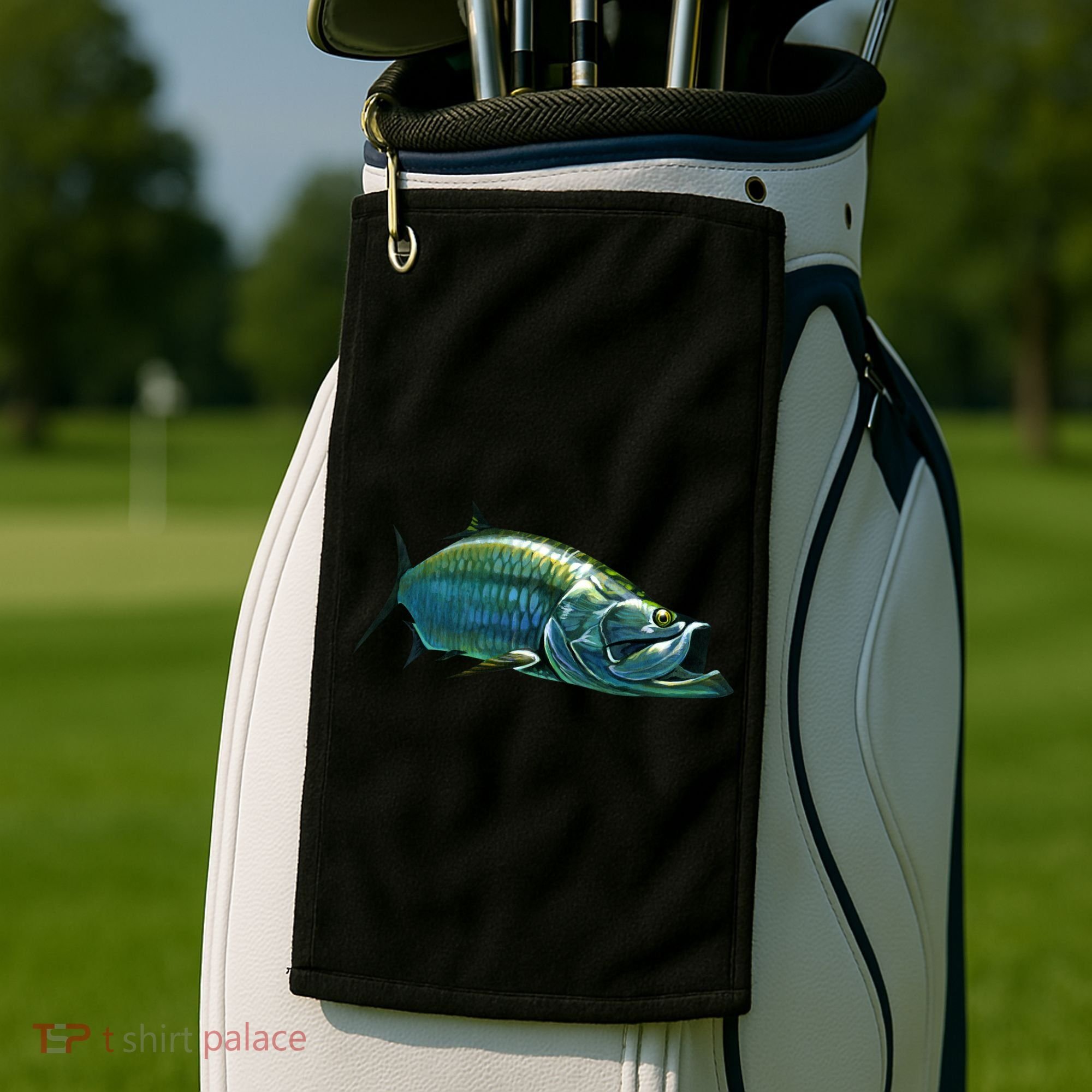 Tarpon Swimming Golf Towel
