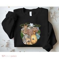 The African Selfie Savanna Africa Safari Animals Zoo Keeper Sweatshirt thumb 2