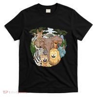 The African Selfie Savanna Africa Safari Animals Zoo Keeper T-Shirt thumb 0