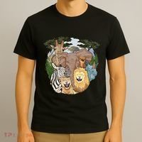 The African Selfie Savanna Africa Safari Animals Zoo Keeper T-Shirt thumb 3