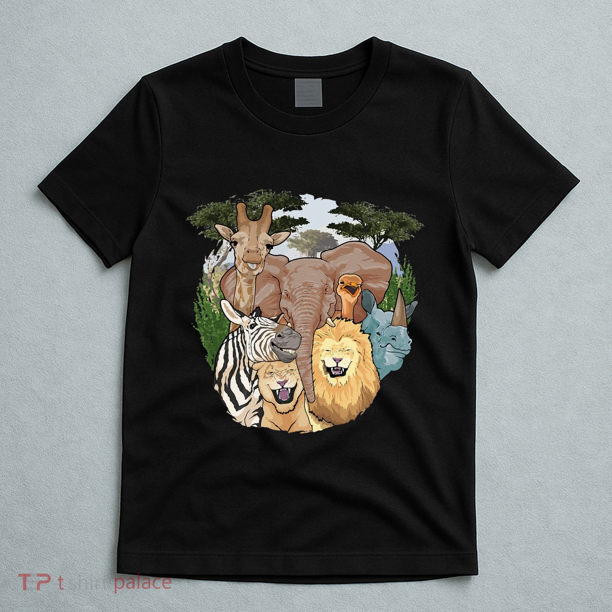 The African Selfie Savanna Africa Safari Animals Zoo Keeper T-Shirt